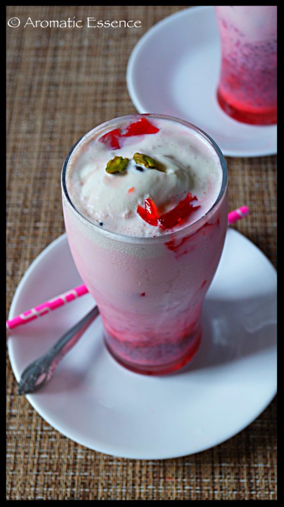 Falooda   Faluda   Royal Falooda   How To Make Falooda - 76