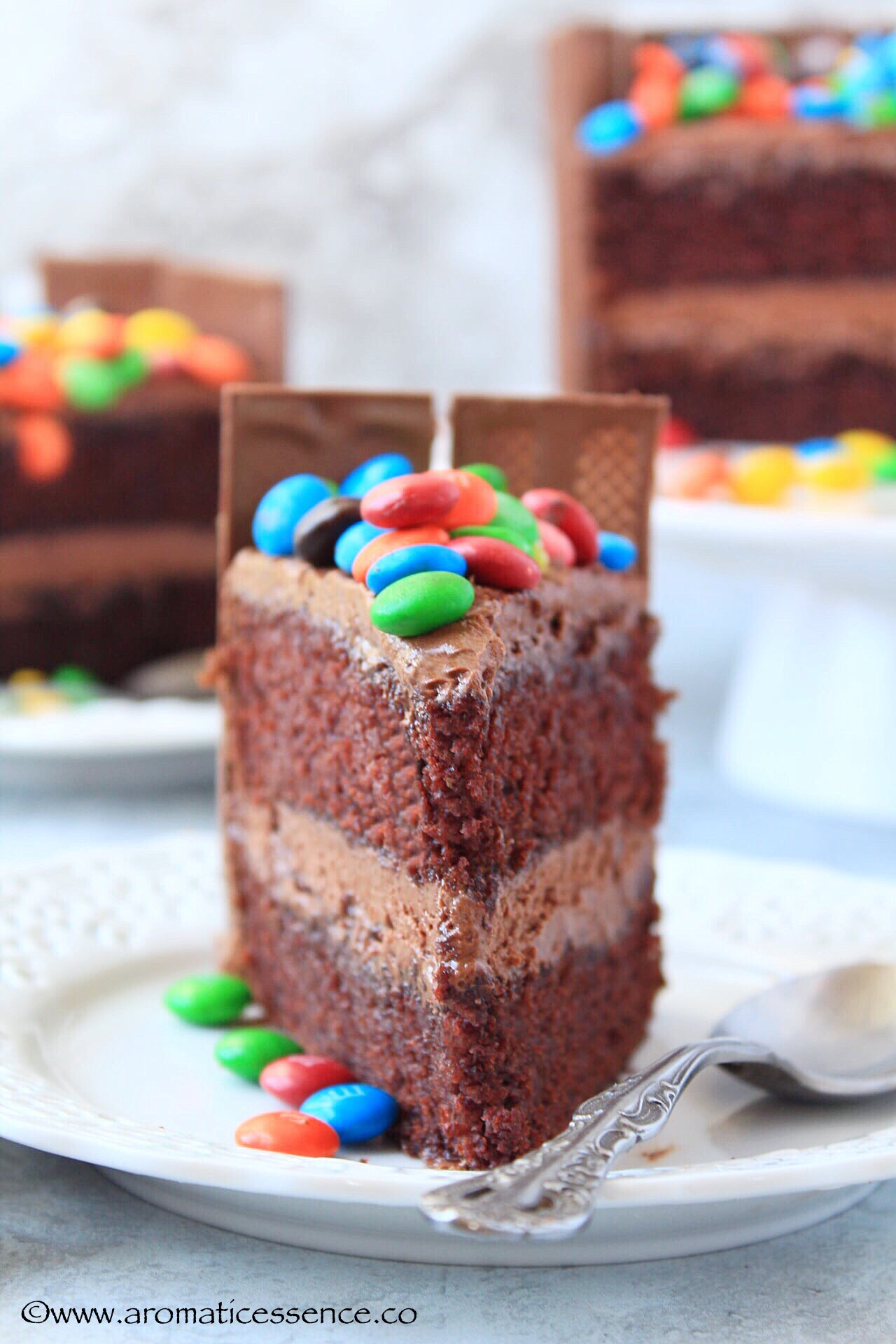 Kit Kat Cake Recipe From Scratch   M M s Cake   Candy Cake  Eggless  - 8